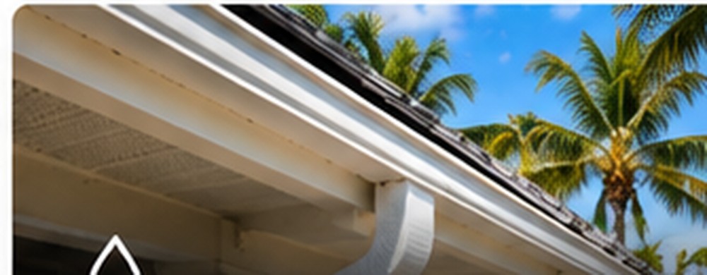 Home gutter and roofline in Florida